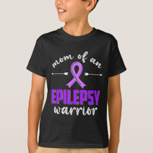 Moeder van een epilepsie krijger epilepsie bewustz t-shirt