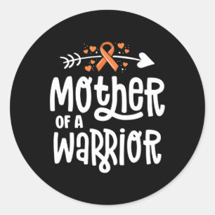 Moeder van een familie van moeders met baarmoeder ronde sticker