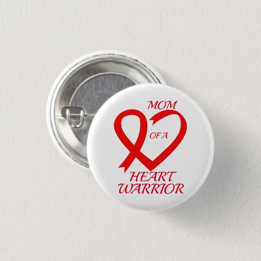 Moeder van een hart krijger CHD bewustzijn Ronde Button 3,2 Cm (Voorkant /achterkant)