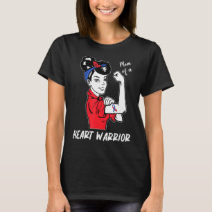 Moeder van een hart krijger kind bewustzijn congen t-shirt