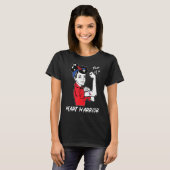Moeder van een hart krijger kind bewustzijn congen t-shirt (Voorkant volledig)
