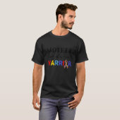 Moeder Van Een Krijger Autisme Bewustzijn Moeder V T-shirt (Voorkant volledig)