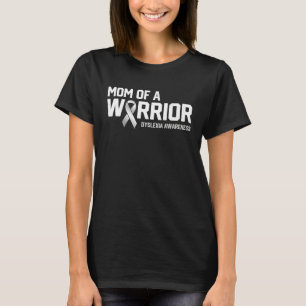 Moeder van een krijger Dyslexie bewustzijn onderst T-shirt