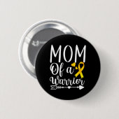 Moeder Van Een Krijger Kinderkanker Bewustzijn Ste Ronde Button 5,7 Cm (Voorkant /achterkant)