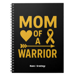 Moeder van een krijger ontwerp voor bewustzijn van notitieboek