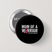 Moeder van een krijger vecht tegen borstkanker bew ronde button 5,7 cm (Voorkant /achterkant)