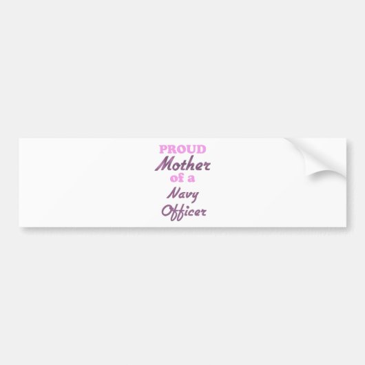 Moeder van een marineofficier bumpersticker (Voorkant)