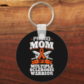 Moeder van een multiple sclerose krijger MS Ribbon Sleutelhanger (Voorkant)