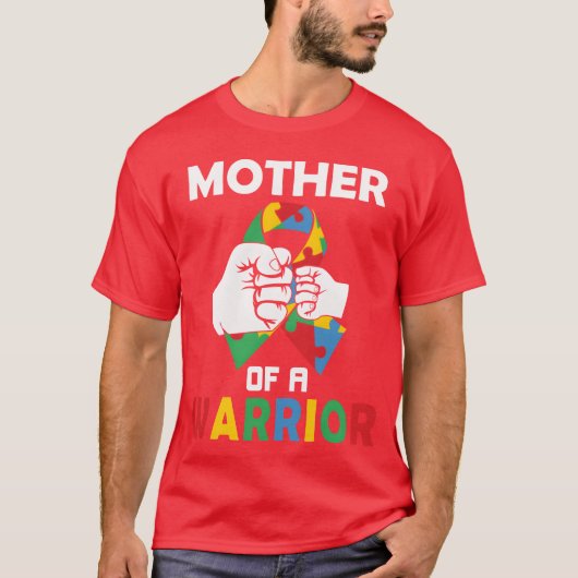 Moeder van een natuur krijger t-shirt (Voorkant)
