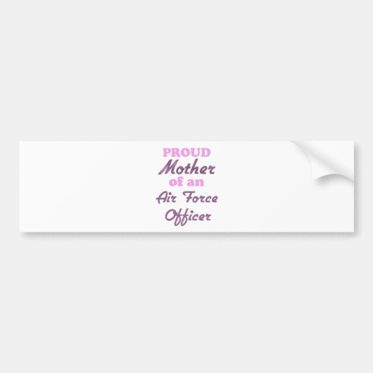 Moeder van een officier van de luchtmacht bumpersticker (Voorkant)