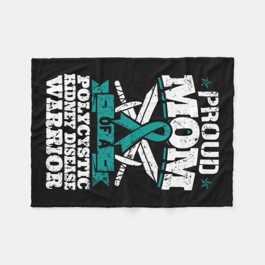 Moeder van een polycysteuze nierziekte Warrior Awa Fleece Deken (Voorkant (Horizontaal))