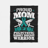 Moeder van een polycysteuze nierziekte Warrior Awa Fleece Deken (Voorkant)