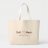 Moeder van een schattige kat - gepersonaliseerd grote tote bag (Voorkant)