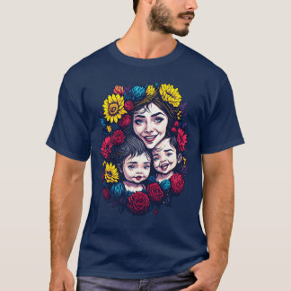 Moeder van een tweeling jongen t-shirt