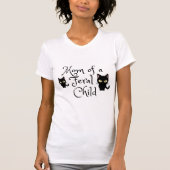 Moeder van een wild kind met Black Cats Design T-shirt (Voorkant)