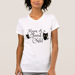 Moeder van een wild kind met Black Cats Design T-shirt