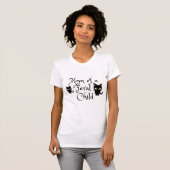 Moeder van een wild kind met Black Cats Design T-shirt (Voorkant volledig)