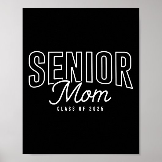 Moeder van eindexamenklas 2025 Afstudeerfeest Trot Poster (Voorkant)