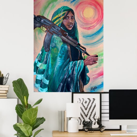 Moeder van Eritrea Poster (Thuiskantoor)