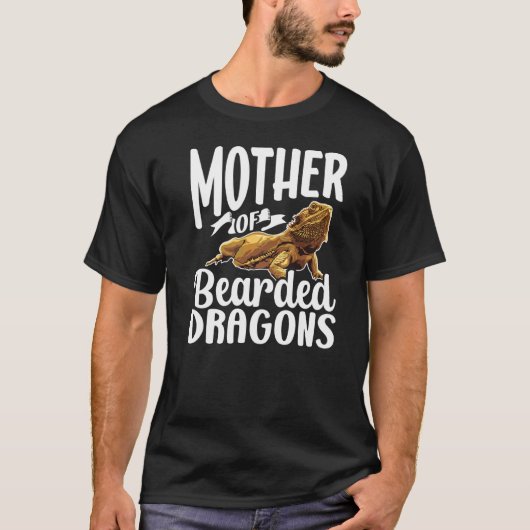 Moeder van gekaarde trekkers t-shirt (Voorkant)