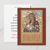 Moeder van God de Melkgiver-Prayer Kaart (Voorkant / Achterkant)
