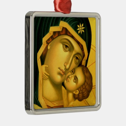 Moeder van God Glykophilousa - Icon Ornament (Rechts)