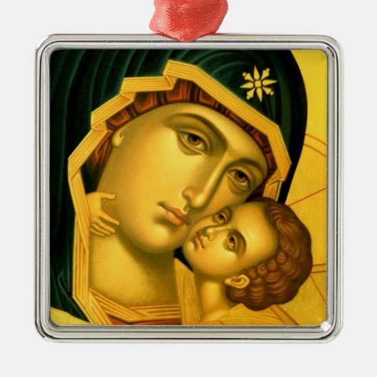 Moeder van God Glykophilousa - Icon Ornament (Voorkant)