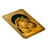 Moeder van God Glykophilousa — Iconenmagneet Magneet (Rechterzijde)