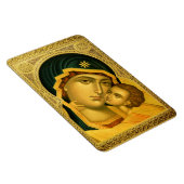 Moeder van God Glykophilousa — Iconenmagneet Magneet (Rechterzijde)