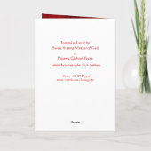 Moeder van God Glykophilousa - Icoon kerstkaart Feestdagen Kaart (Achterkant)