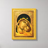 Moeder van God Glykophilousa -Icoon op doek Print (Voorkant)