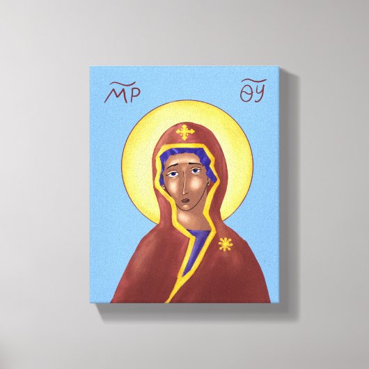 Moeder van God Icon Canvas Afdruk (Voorkant)