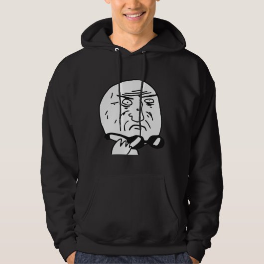 Moeder van God Rage Face Comic Meme Hoodie (Voorkant)