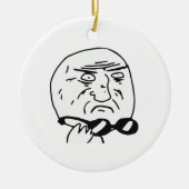 Moeder van God Rage Face Comic Meme Keramisch Ornament (Voorkant)