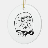 Moeder van God Rage Face Comic Meme Keramisch Ornament (Links)