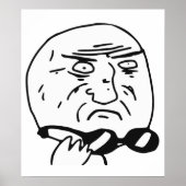 Moeder van God Rage Face Comic Meme Poster (Voorkant)