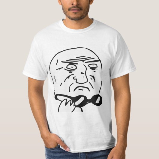 Moeder van God Rage Face Comic Meme T-shirt (Voorkant)