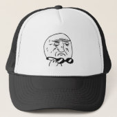 Moeder van God Rage Face Comic Meme Trucker Pet (Voorkant)