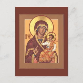 Moeder van God van de Zeven Lakes Prayer Card Briefkaart