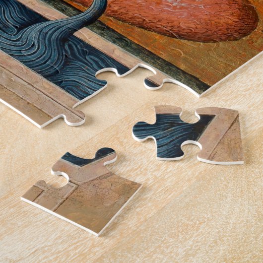 Moeder van God van het levengevende voorjaarsicoon Legpuzzel (Zijkant)