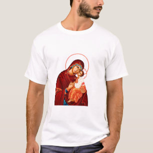 Moeder van God zoet kussen icoon T-shirt