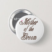 Moeder van Groom Classy Browns Ronde Button 5,7 Cm (Voorkant /achterkant)
