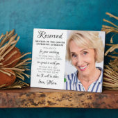 Moeder van Groom Foto Heaven Memorial Wedding Fotoplaat (Zijkant)