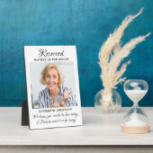 Moeder van Groom Foto Heaven Memorial Wedding Fotoplaat (Zijkant)