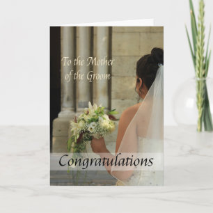 Moeder van groom Gefeliciteerd Kaart