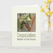 Moeder van groom Gefeliciteerd Kaart (Gele Bloem)