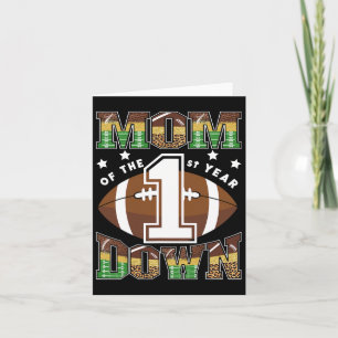 Moeder van het 1e jaar Down Football eerste verjaa Kaart