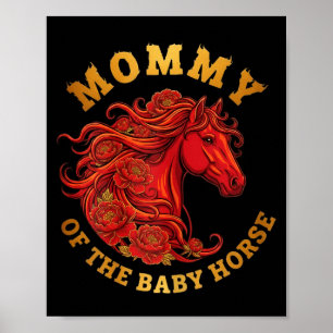 Moeder van het baby paard Chinees nieuwjaar 2026 v Poster