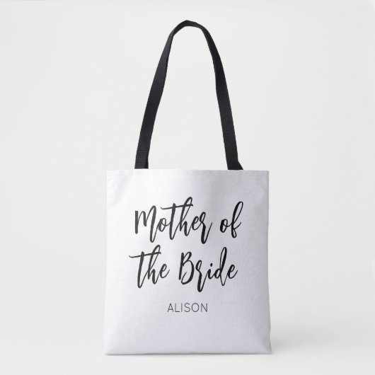Moeder van het Bride Black White Wedding Tote Bag (Voorkant)