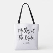 Moeder van het Bride Black White Wedding Tote Bag (Achterkant)